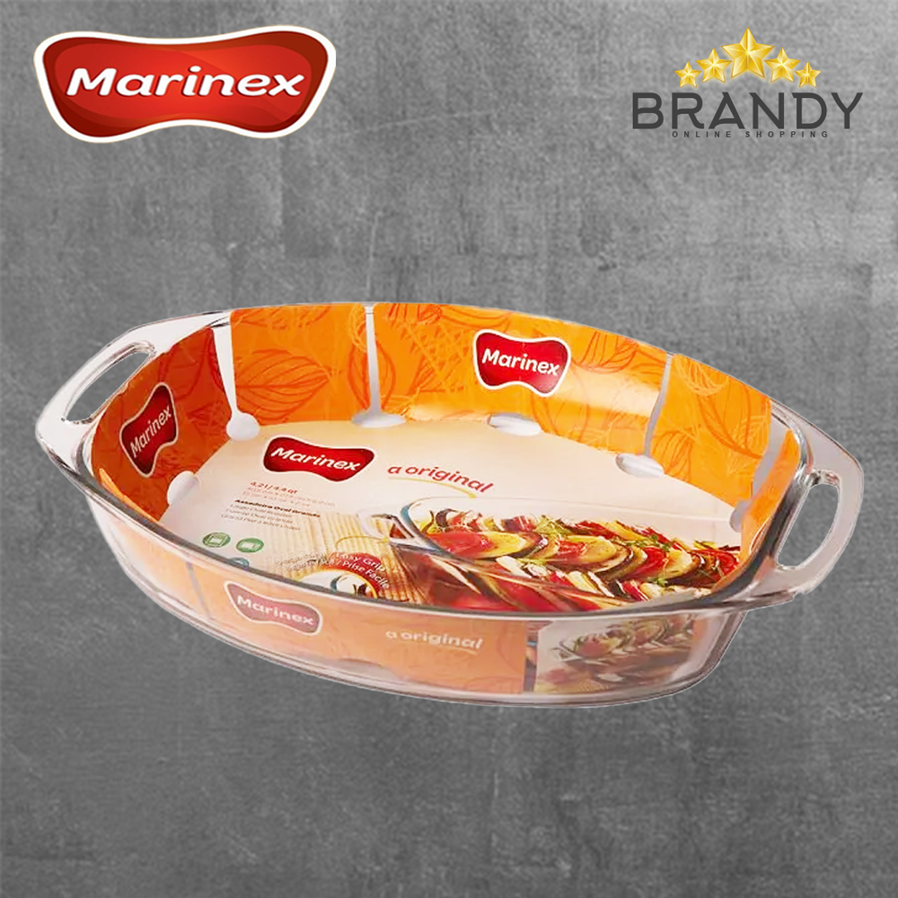 Oval Roaster 41x28cm Tempered Glass