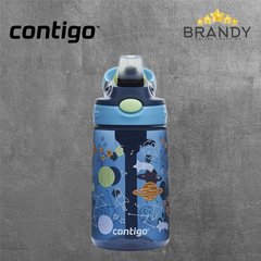 Contigo Gizmo Flip AUTOSPOUT Kids Water Bottle 420 ml Nautical Space