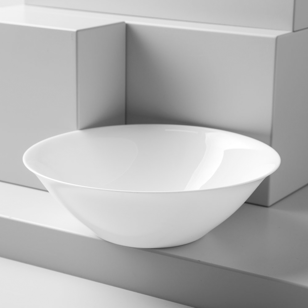 Carine White Salad Bowl 27cm