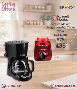 Russell Hobbs 22620-56 Programmable Coffee Maker 24h Timer 1.25 L Black