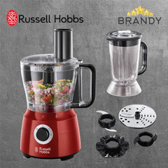 Russell Hobbs Desire 24730-56 Food Processor 600W 2.5L Red/Black