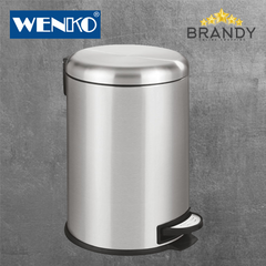 Wenko Leman Easy-Close Pedal Bin Stainless Steel 12 L and 20 L