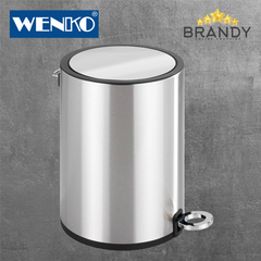Wenko Monza Pedal Bin 3 L Stainless Steel Easy-Close