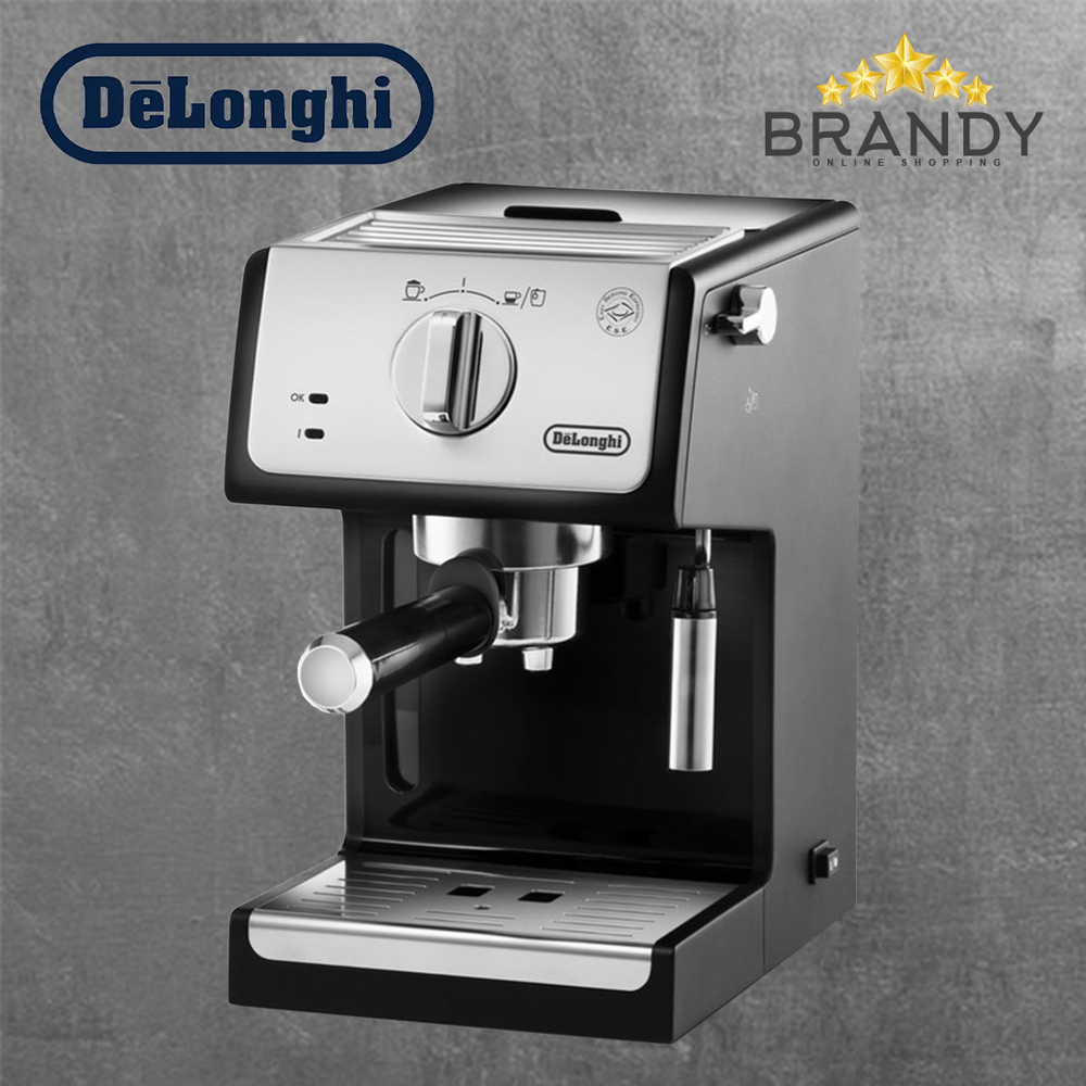 Espresso Maker Black ECP33.21 Manual Coffee Machine 15-Bar Pressure