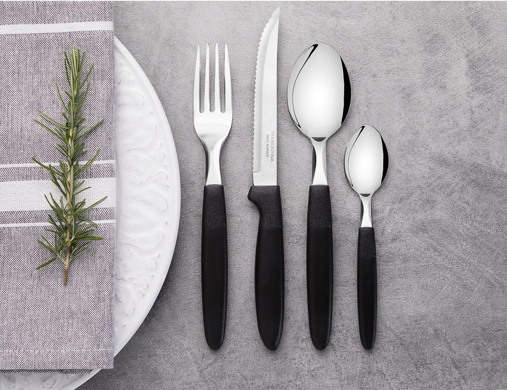 Ipanema Black Cutlery Set 25pcs