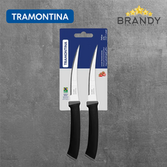 Tramontina Felice Set 2 Tomato Knives Black