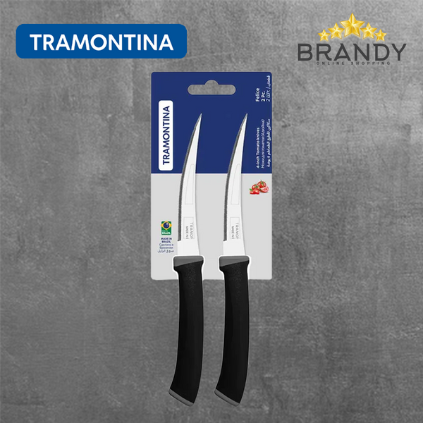 Tramontina Felice Set 2 Tomato Knives Black