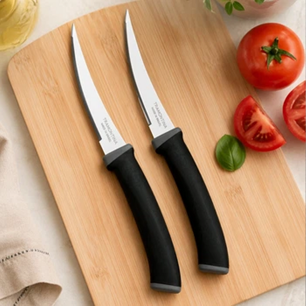 Tramontina Felice Set 2 Tomato Knives Black