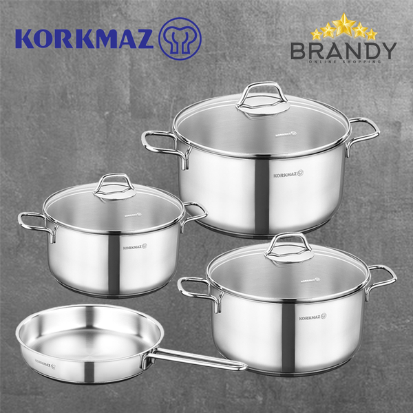 Perla Cookware Set 4pcs Stainless Steel