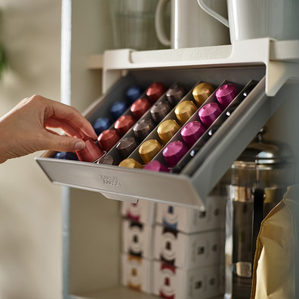CupboardStore Under-Shelf Coffee Pod Drawer for Nespresso Pods