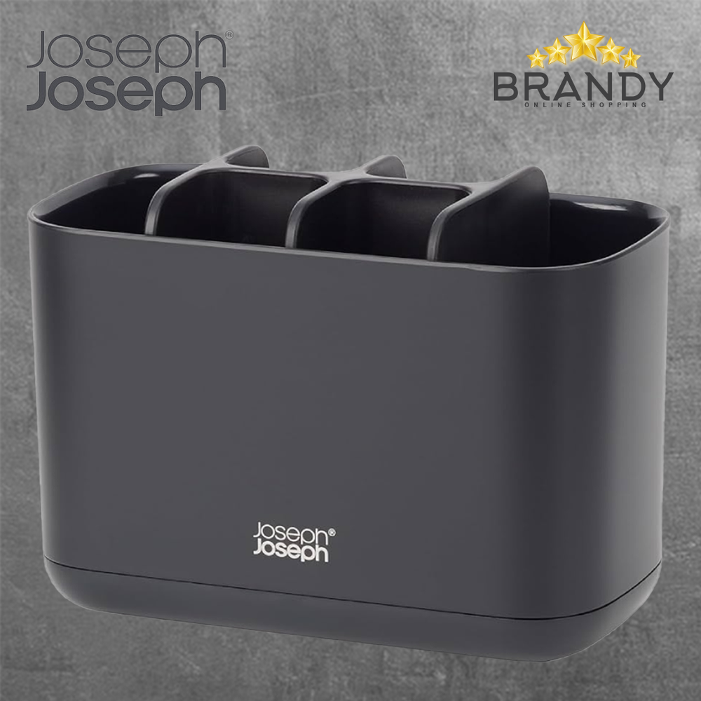EasyStore Large Matt Black Toothbrush Holder