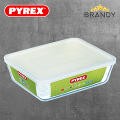 Pyrex Cook & Freeze Rectangular Glass Food Container 4 L 27 x 22 x 9 cm