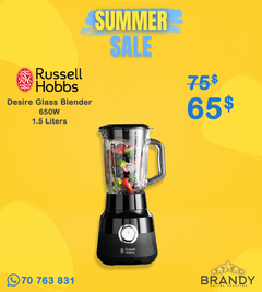 Russell Hobbs Desire 24722 Jug Blender 1.5L Glass Matte Black