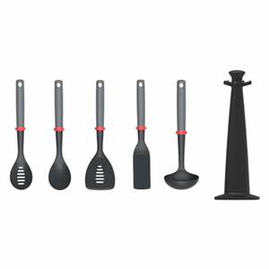 Duo Utensils Set With Stand - Heat Resistant Kitchen Tools