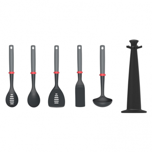 Duo Utensils Set With Stand - Heat Resistant Kitchen Tools