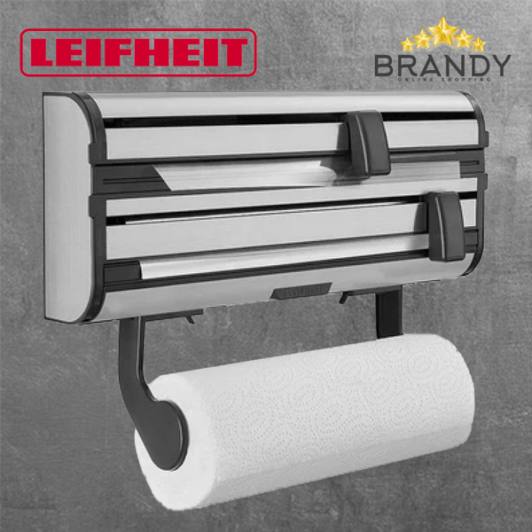 Leifheit Parat Royal Wall-Mounted Roll Holder Stainless Steel 3-Roll
