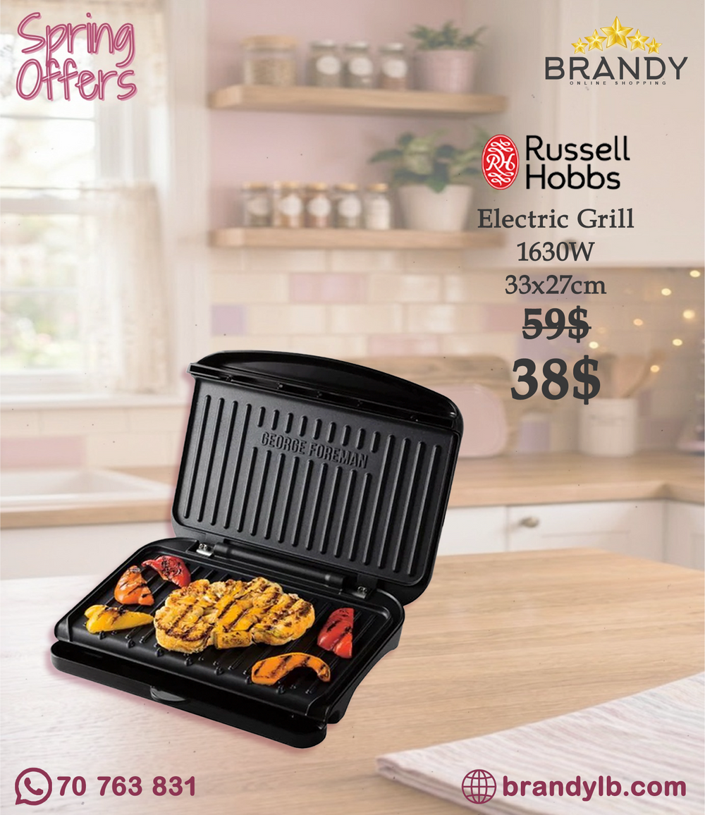 Russell Hobbs Fit Grill Medium 25810-56 Contact Grill Black