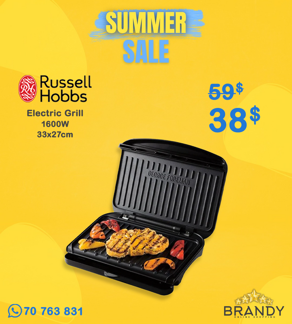 Russell Hobbs Fit Grill Medium 25810-56 Contact Grill Black