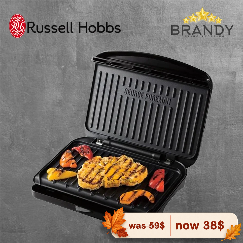 Russell Hobbs Fit Grill Medium 25810-56 Contact Grill Black