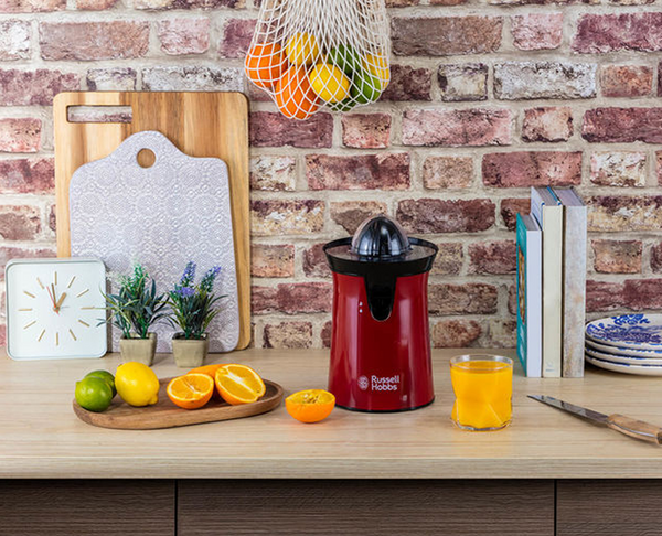 Russell Hobbs Flame Red Citrus Press 26010 60W-2