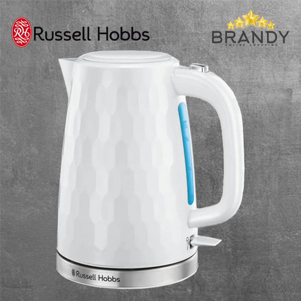 Russell Hobbs HoneyComb White Electric Kettle 1.7L 26050-1
