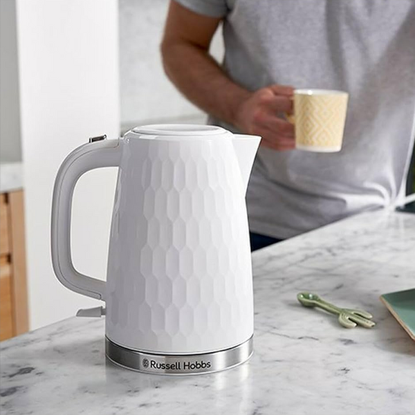 Russell Hobbs HoneyComb White Electric Kettle 1.7L 26050-2