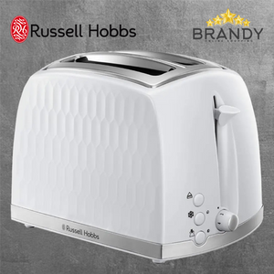 Russell Hobbs HoneyComb White 2-Slice Toaster 26060-1