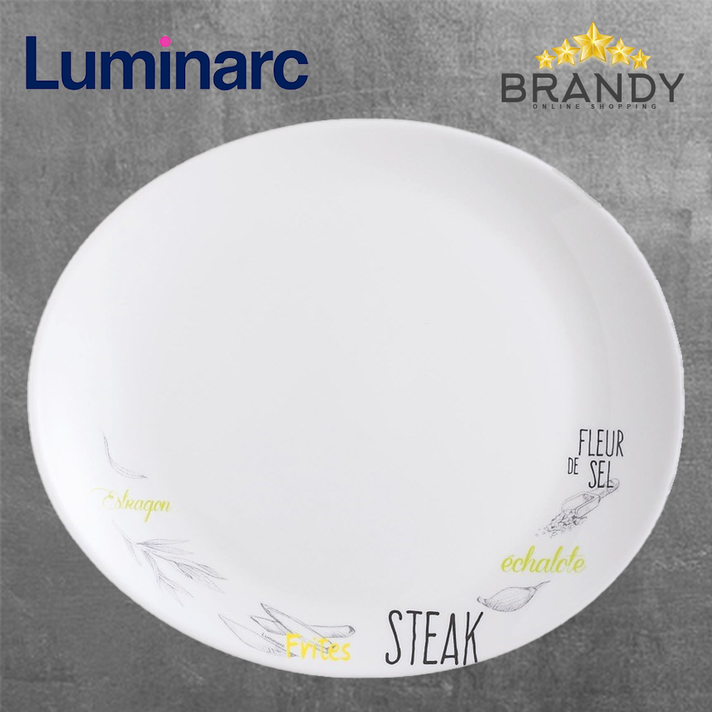Friend's Time White Steak Plate 30cm