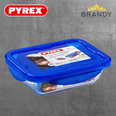 Pyrex Cook & Go Rectangular Glass Food Containers 0.8/1.7/3.3 L