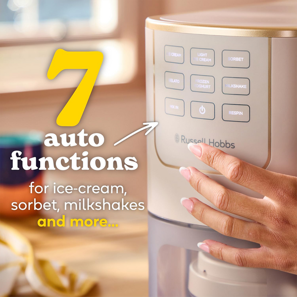 Russell Hobbs Chilluxe™ Ice Cream Maker - 7 Auto-Functions