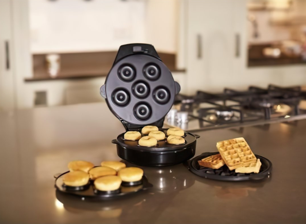 Waffle, Donut & Cake Maker 24620 with Non-Stick Plates
