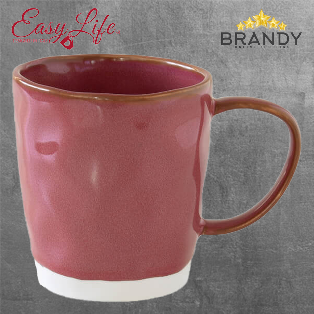 Interior Burgundy Mug - Porcelain, 350ml