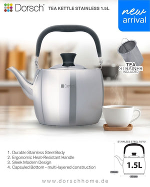 Stainless Steel Kettle 1.5Liters