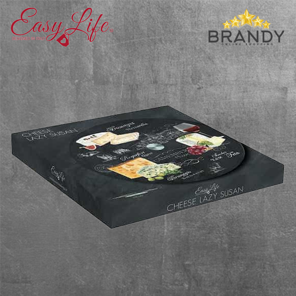 World Of Cheese Rotating Glass Cheese Board