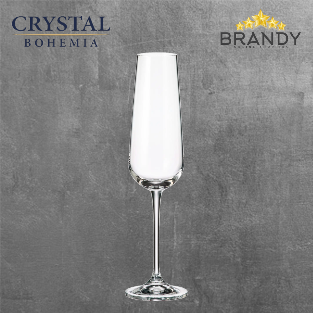 Ardea Champagne Glasses Set 6pcs Crystal Glass