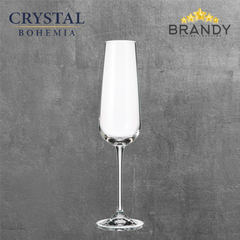Ardea Champagne Glasses Set 6pcs Crystal Glass