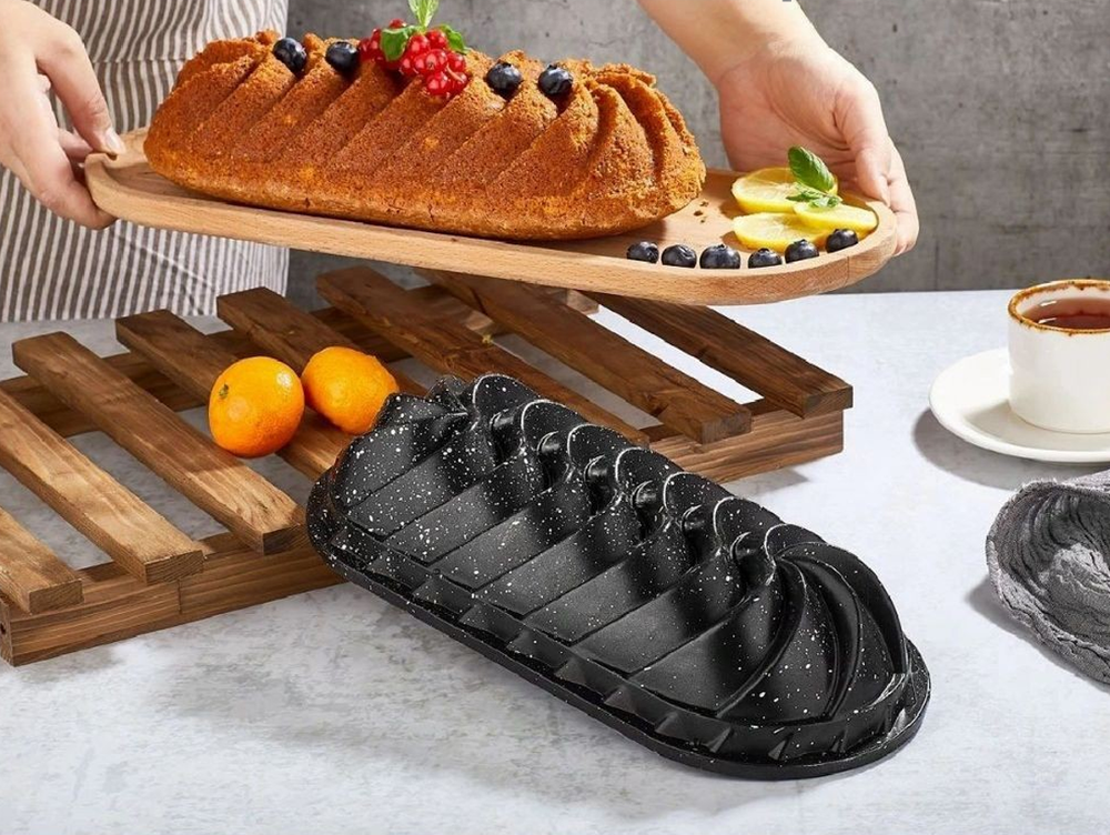 Premium Loaf Pan 32cm Cast Aluminum Granite Coated