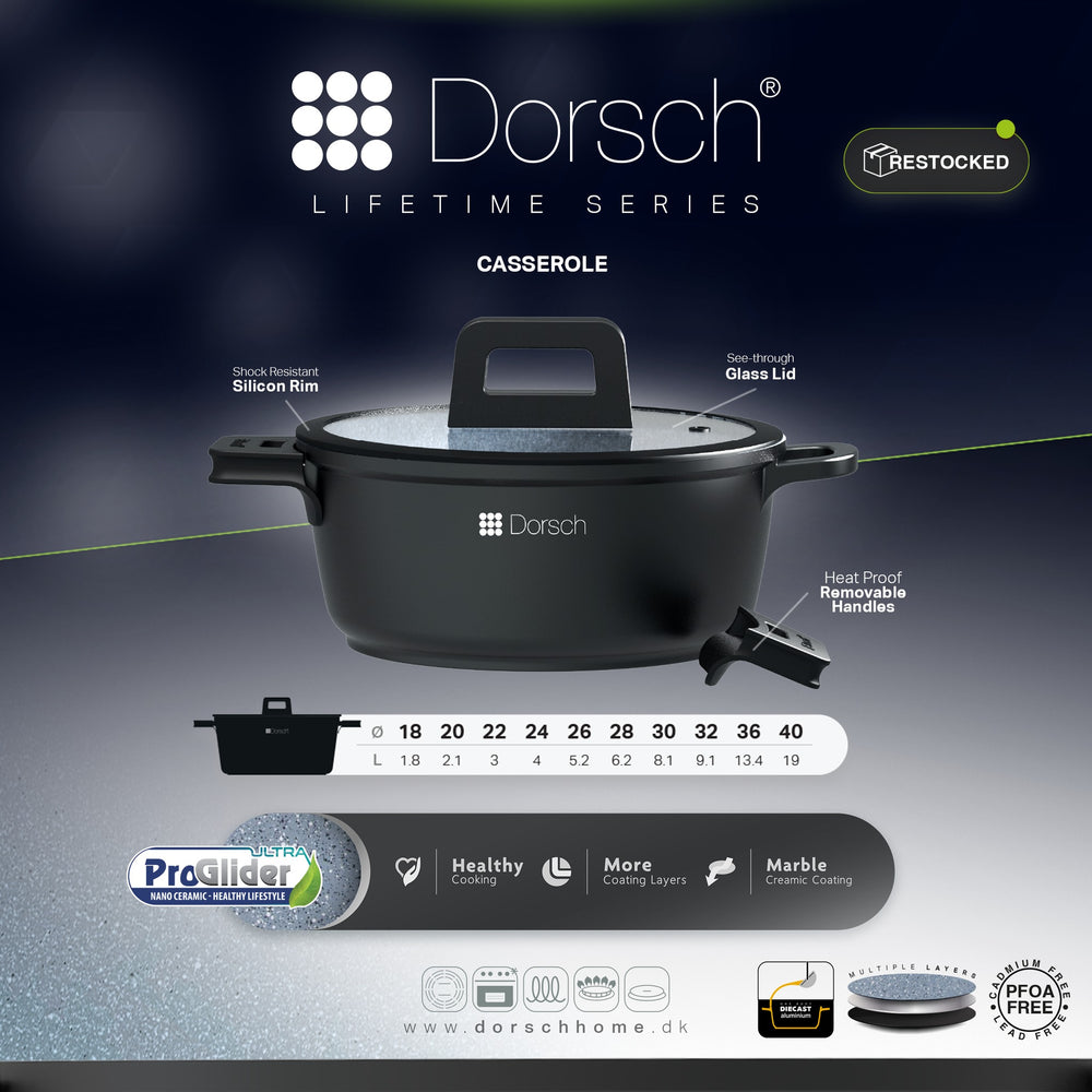 Dorsch Lifetime Granite Pot with Proglider Non-stick Technology