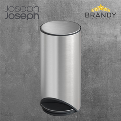 Joseph Joseph Arc 30L Easy‑Push Stainless Steel Pedal Bin Soft‑Close