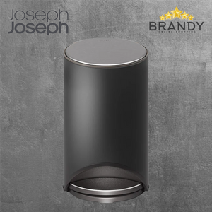 Arc Easy-push Matt Black Pedal Bin 10 Liters