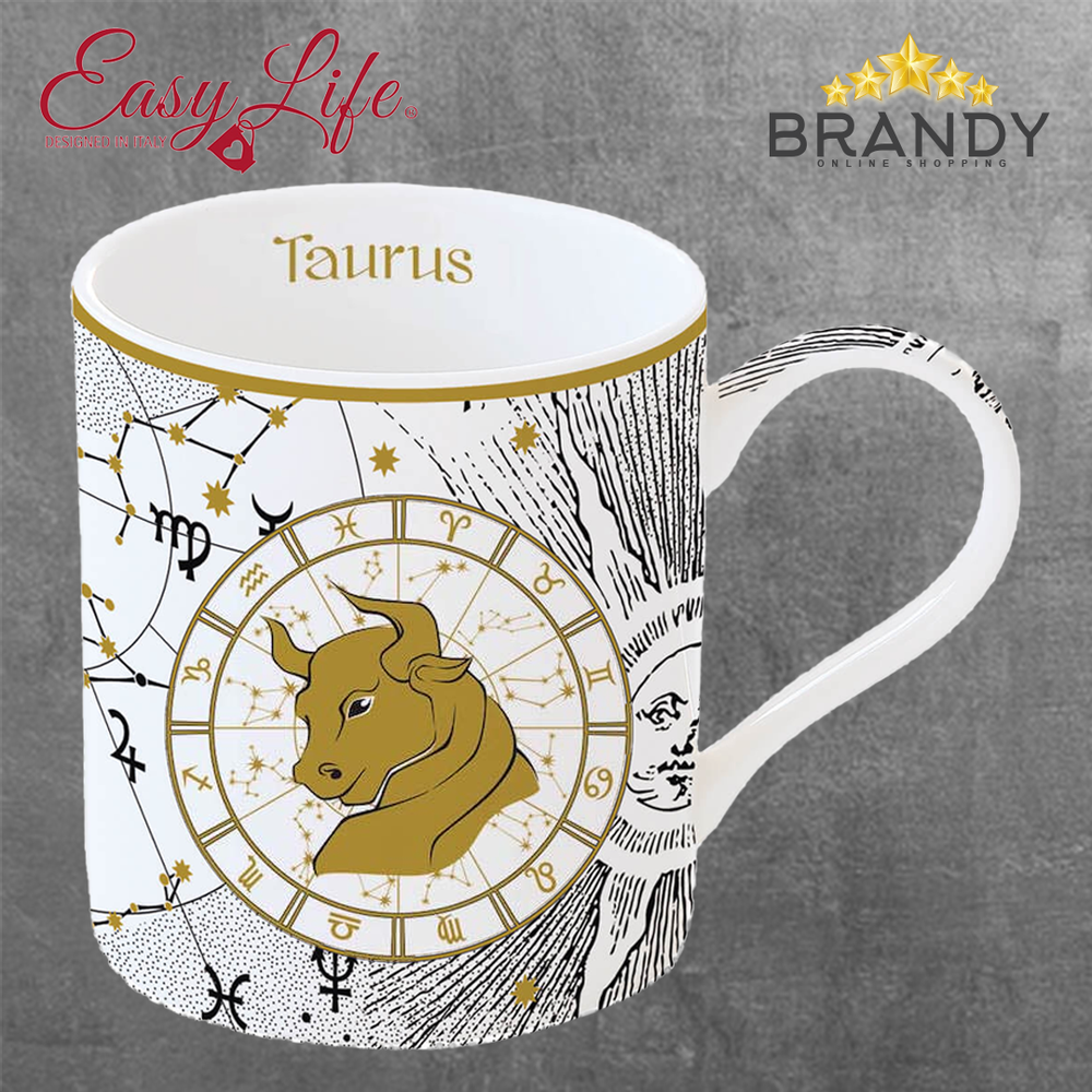 Zodiac Mug Taurus, 350ml Porcelain