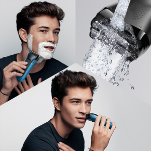 Braun Series 3 310s Electric Foil Shaver 3 Flexible Blades Wet and Dry Black and Blue