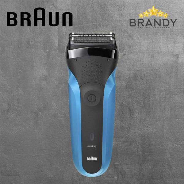 Braun Series 3 310s Electric Foil Shaver 3 Flexible Blades Wet and Dry Black and Blue
