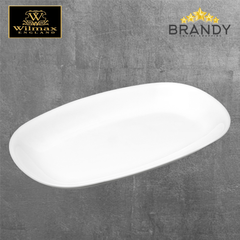 Wilmax Oval Porcelain Plate Serveware 19, 25, 31 cm White-1