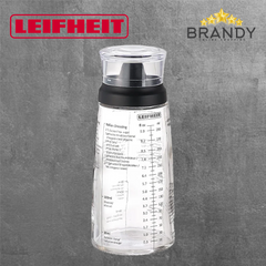 Leifheit Salad Dressing Shaker Glass 300 ml 03195 Clear Black Lid