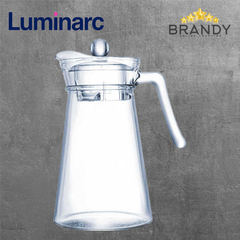 Luminarc Kone Jug Glass Pitcher 1.3 L (N1102) Clear with Lid-1