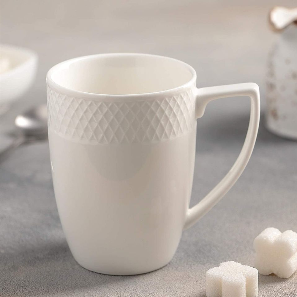 Julia Porcelain Mugs 350ml Set of 6