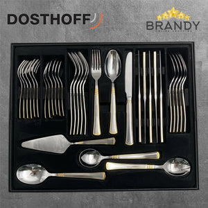 Classy Gold Cutlery Set 72pcs