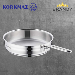 Astra Frypan, Stainless Steel, 18/10, Multi-Hob Compatible, 20cm 24cm 26cm
