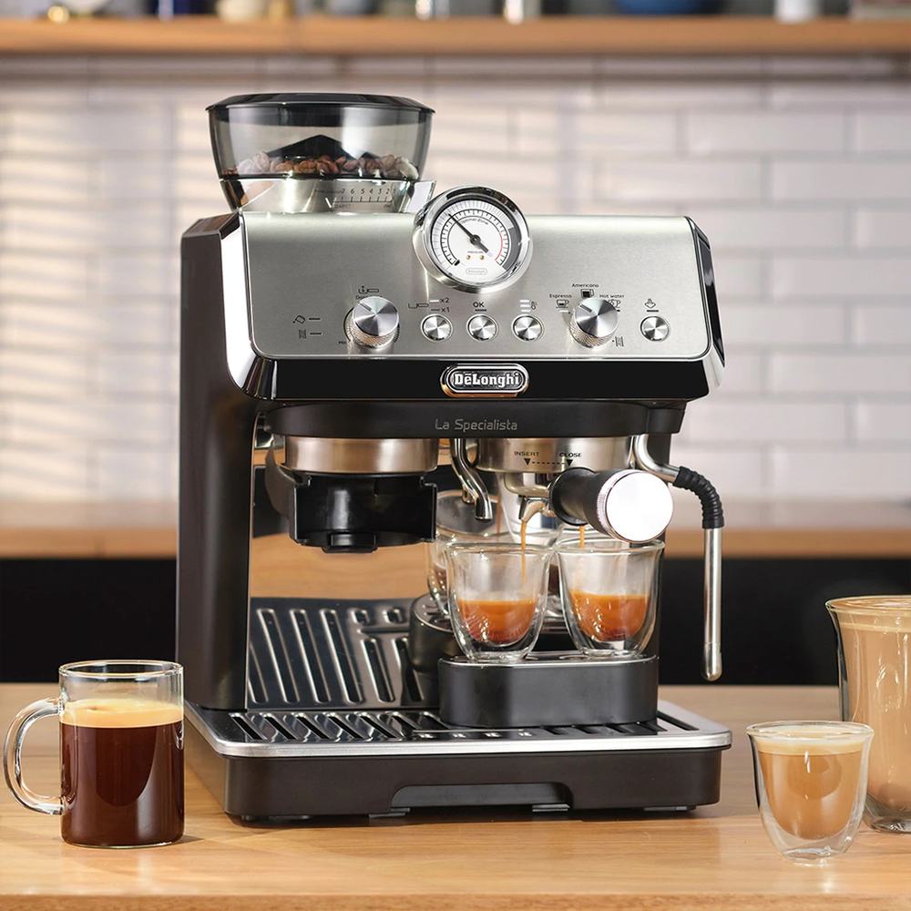 La Specialista Arte Semi Pro Espresso Maker EC9155MB, 8 Grind Settings, MyLatte Art Steam Wand